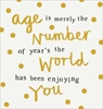 Age Number Birthday Card 