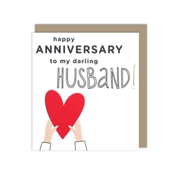 Darling Husband Anniversary Card 