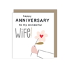 Wonderful Wife Anniversary Card 