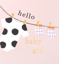 Hello Baby Girl Card