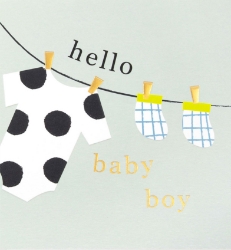 Hello Baby Boy Card