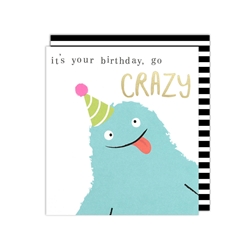 Crazy Monster Birthday Card 