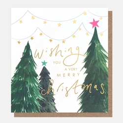 Trees Wishing Christmas Card Christmas