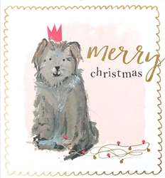 Dog Crown Christmas Card Christmas