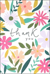 Flowers Thank You Boxed Cards 