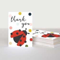 Lady Bug Thank You Boxed Cards 