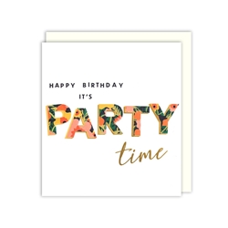 Party Time Birthday Card 