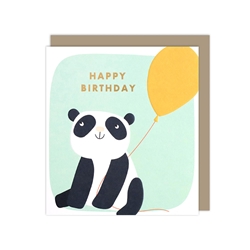 Panda Balloon Birthday Card 