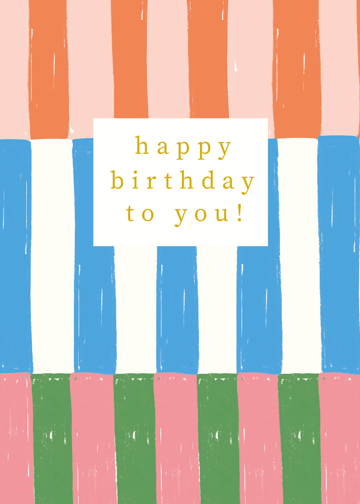 Color Bars Birthday Card