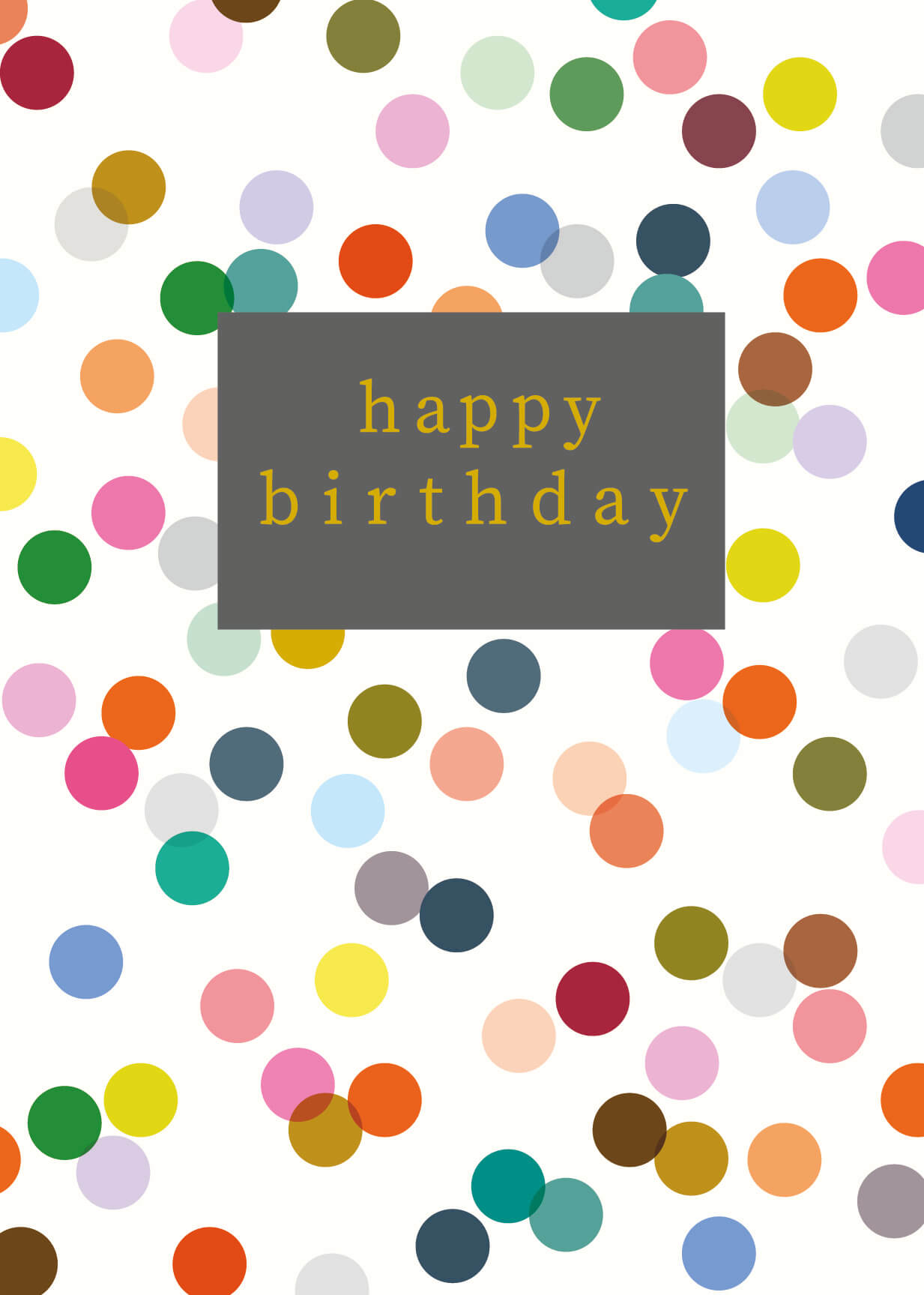 Color Dots Birthday Card