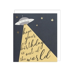 Out of World Birthday Card 