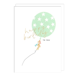 Balloon Birthday Card 