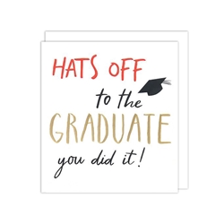 Hats Off Graduation Card 