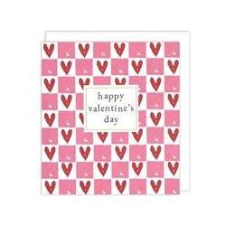 Checkerboard Valentines Day Card 