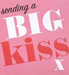 Big Kiss Love Card 