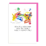 Flower Child Baby Card 