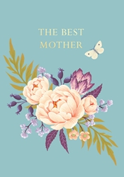 Butterfly and Flowers - Mothers Day Card 