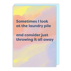 Laundry Pile Friendship Card 