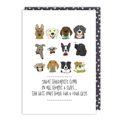 Fur Therapist Friendship Card 