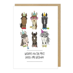 Horse Birthday Card 