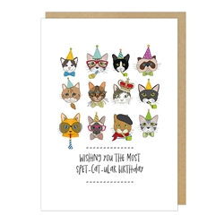Spet-Cat-Ular Birthday Card 