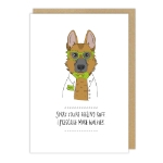 Pet Dog Get Well Card 