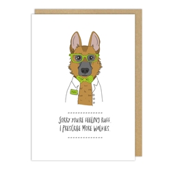 Pet Dog Get Well Card 