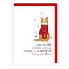Cat Favorite Love Card 