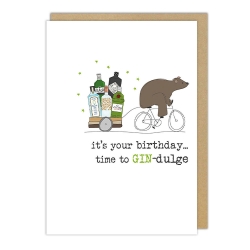 Gin-Dulge Birthday Card 