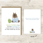 Pajamaphile Birthday Card