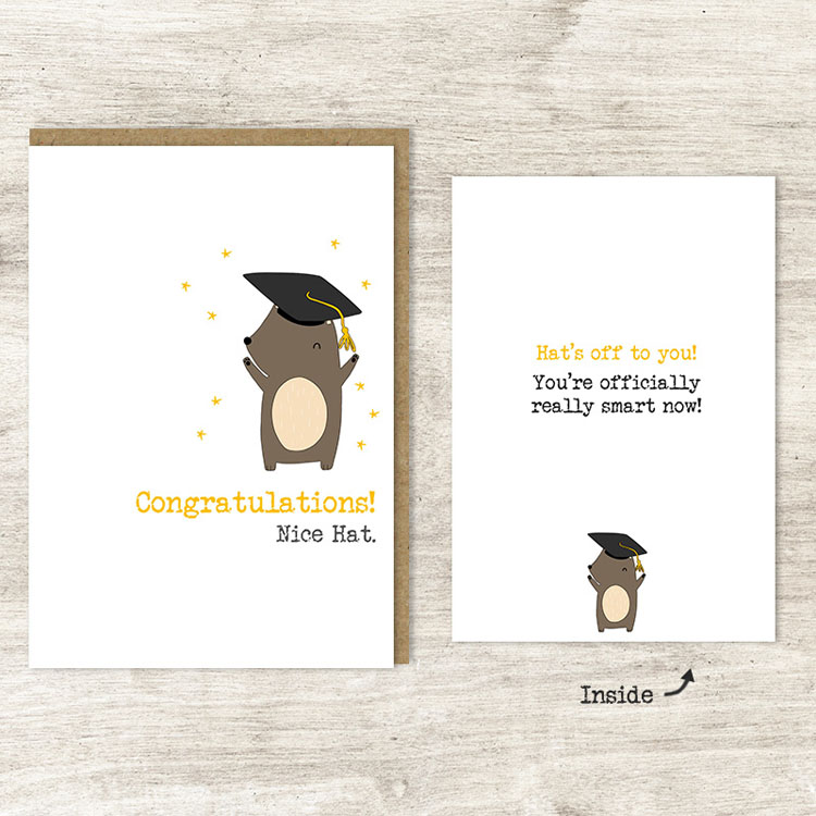 Hat's Off Graduation Card