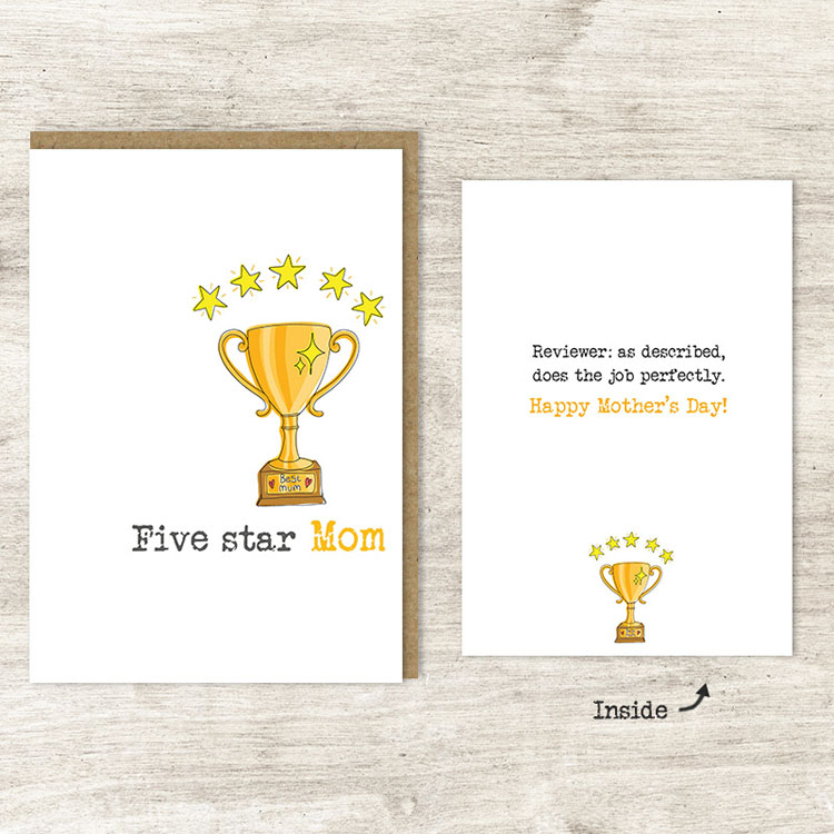 Five Star Mom Mother's Day Card