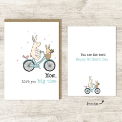 Love You Big Time Mothers Day Card