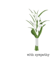 Sympathy Lilies Greeting Card