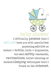 Baby Shower - Baby Card 
