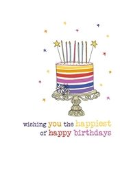 Cake Happiest Birthday Card 