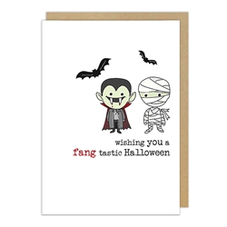 Fang-Tastic Halloween Card Christmas