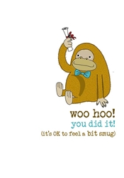 Monkey Congratulations Card 