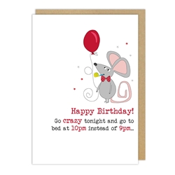 10PM Party Birthday Card 