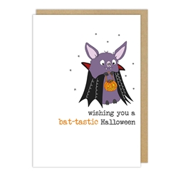 Bat Halloween Card 