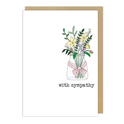 Flowers Sympathy Card 