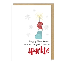 Sparkle New Year Card Christmas