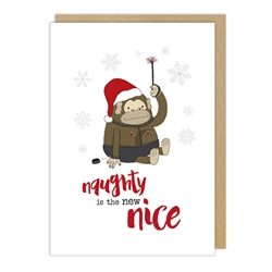 Naughty Nice Christmas Card Christmas