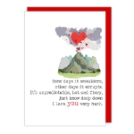 Volcano Love Card 