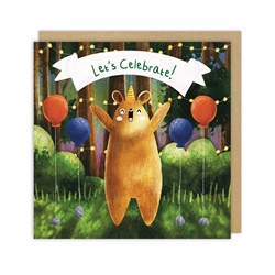 Bear Celebration Birthday Card 