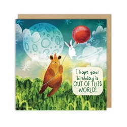 Bear Balloon Birthday Card 