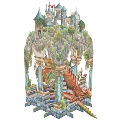 3D Book Hoarder Popup Greeting Card