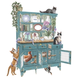 3D Cat Mischief Popup Greeting Card