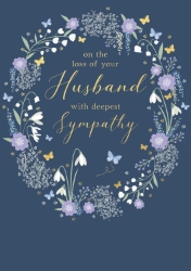 Loss Of Husband Sympathy Greeting Card