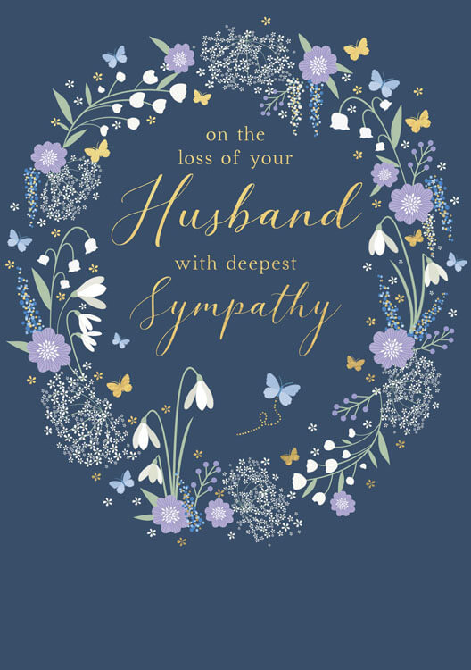 Loss Of Husband Sympathy Greeting Card